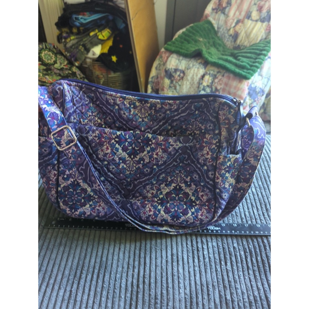 Vera Bradley Regal Rosette Iconic On The Go Crossbody Shoulder Bag Purse - Picture 4 of 9
